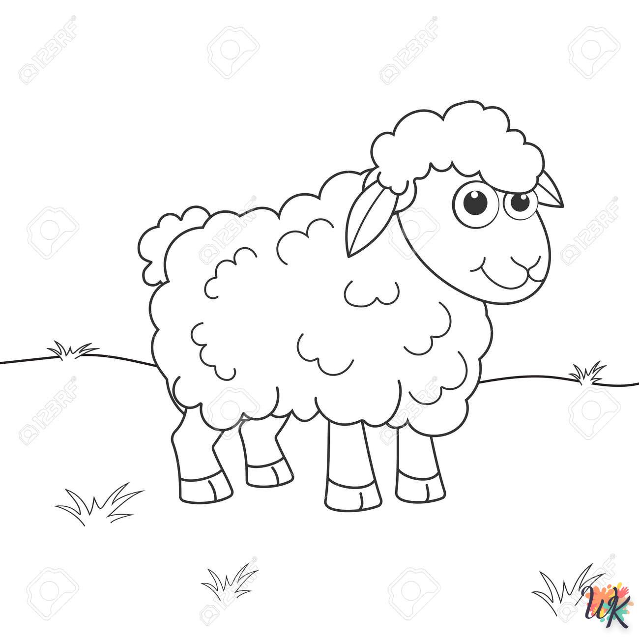 Pecora 20 Disegni da Colorare Pecora 18